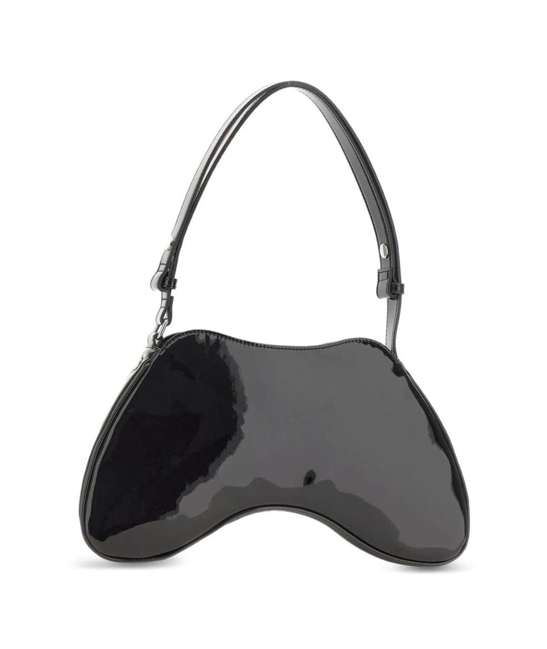 DIESEL Черная сумка через плечо из искусственной кожи, фото 3