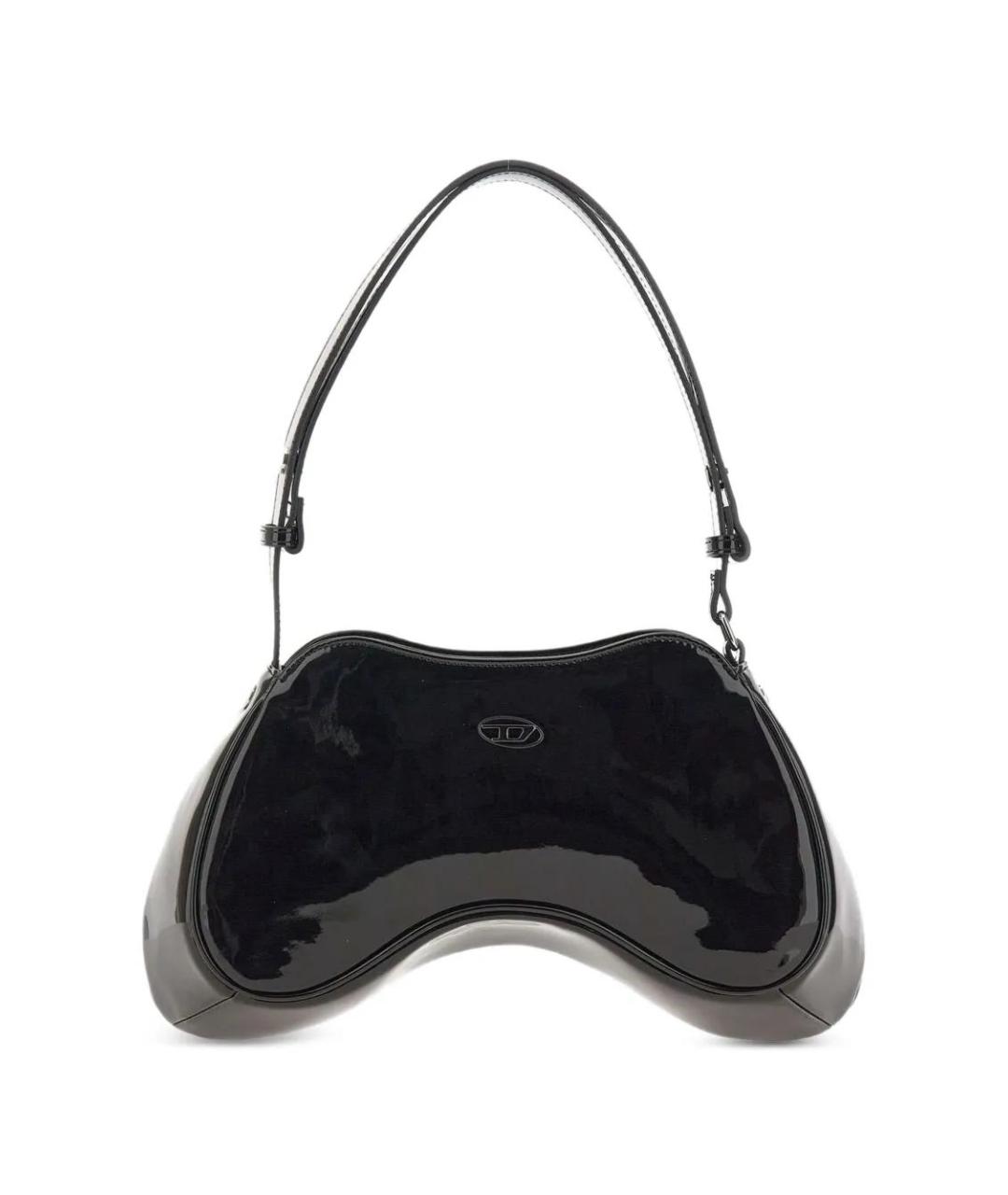 DIESEL Черная сумка через плечо из искусственной кожи, фото 1