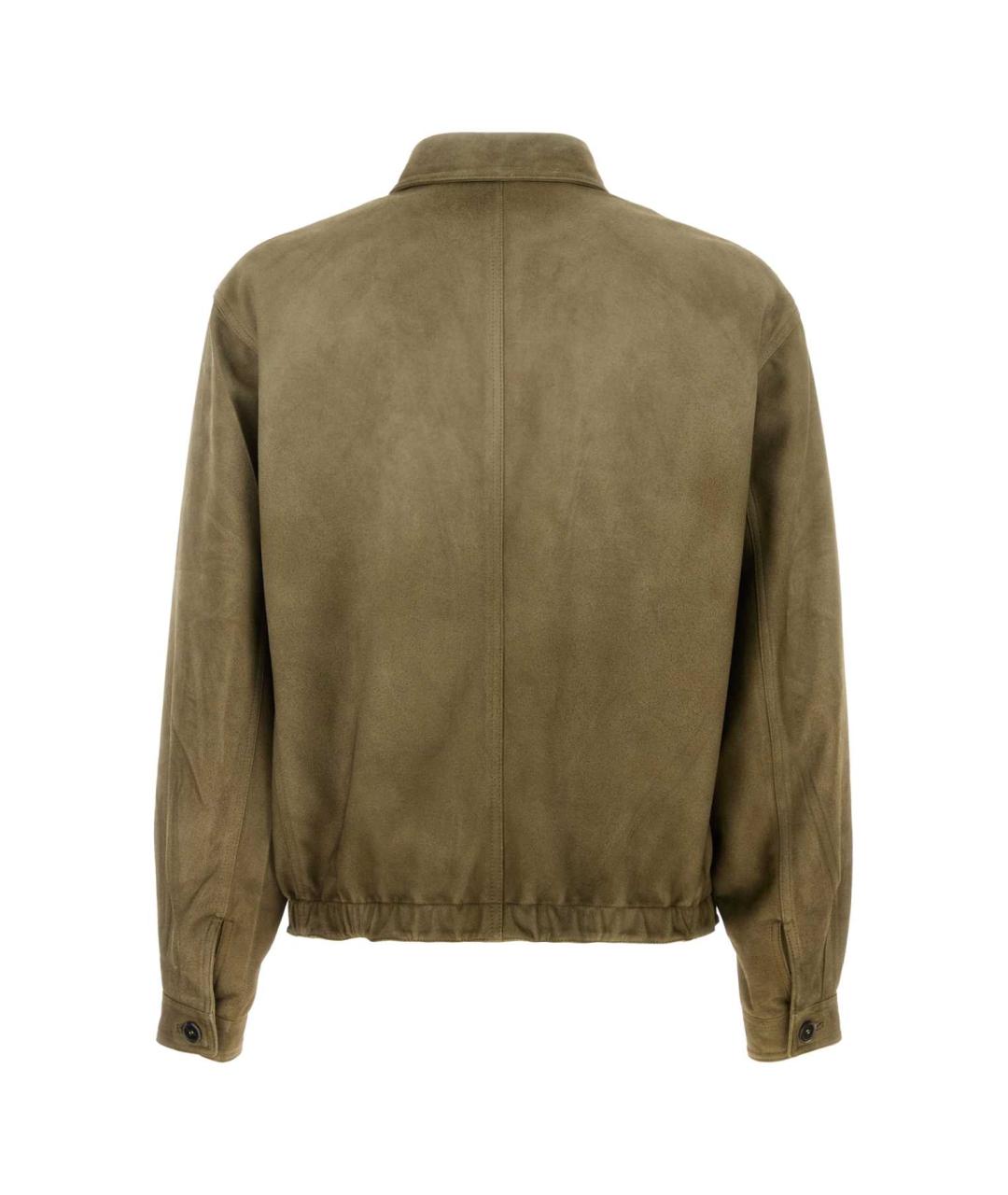 PRADA Зеленая замшевая куртка, фото 2