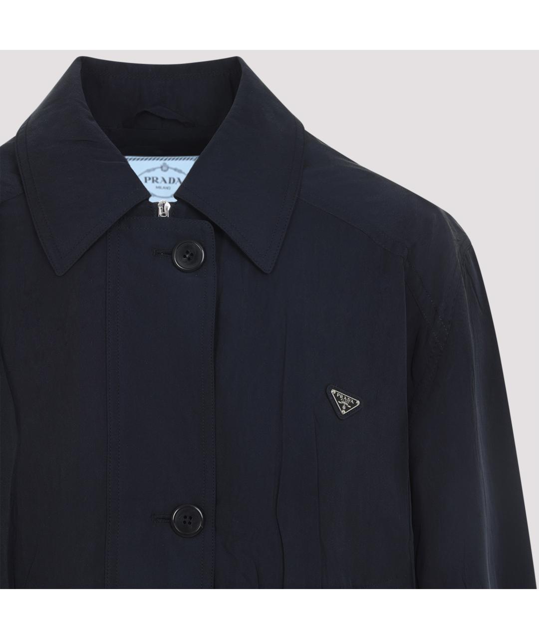PRADA Синяя шелковая куртка, фото 4