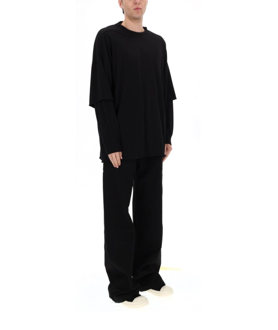 RICK OWENS DRKSHDW Черные хлопковые повседневные брюки, фото 2