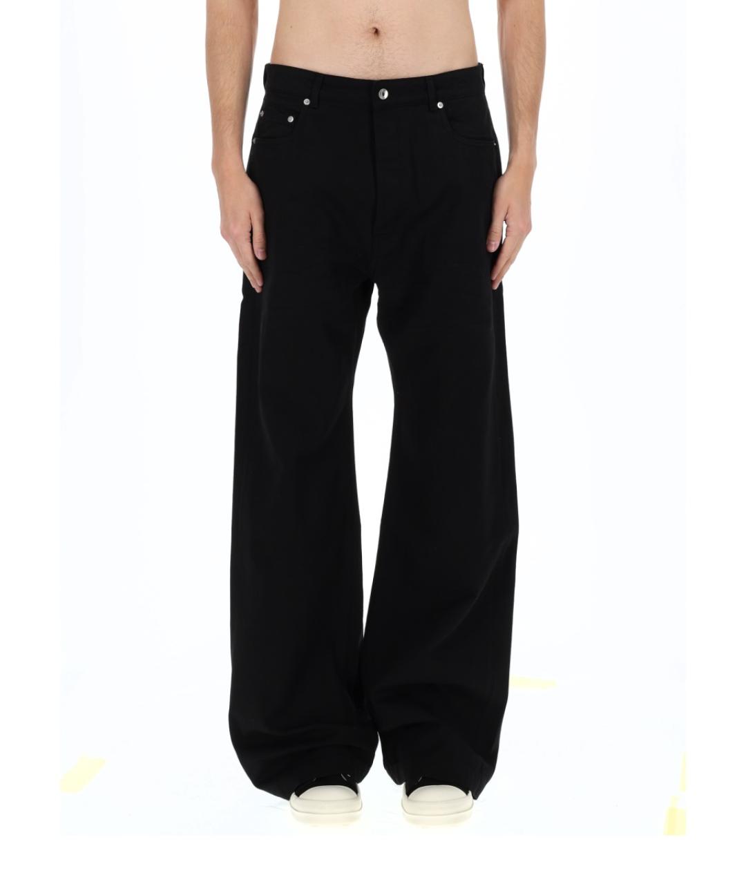 RICK OWENS DRKSHDW Черные хлопковые повседневные брюки, фото 1