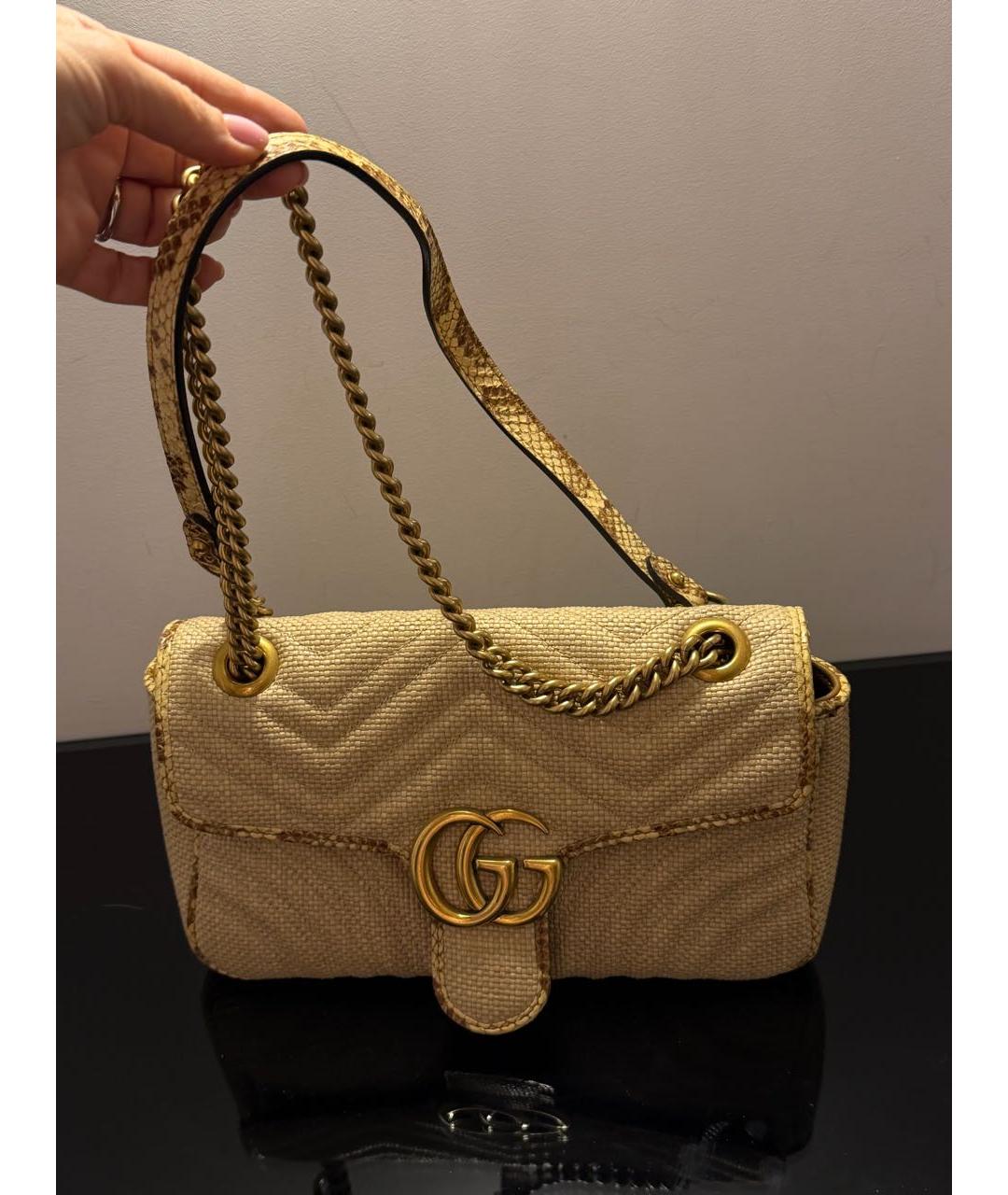 GUCCI Бежевая сумка через плечо, фото 7