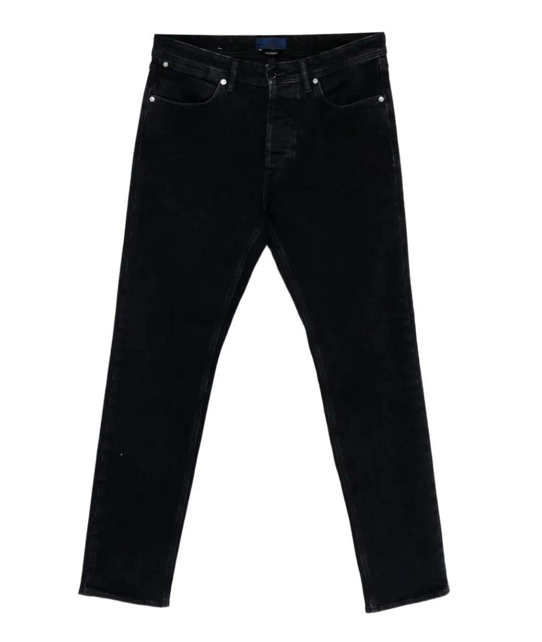 STONE ISLAND Черные хлопко-эластановые джинсы, фото 1