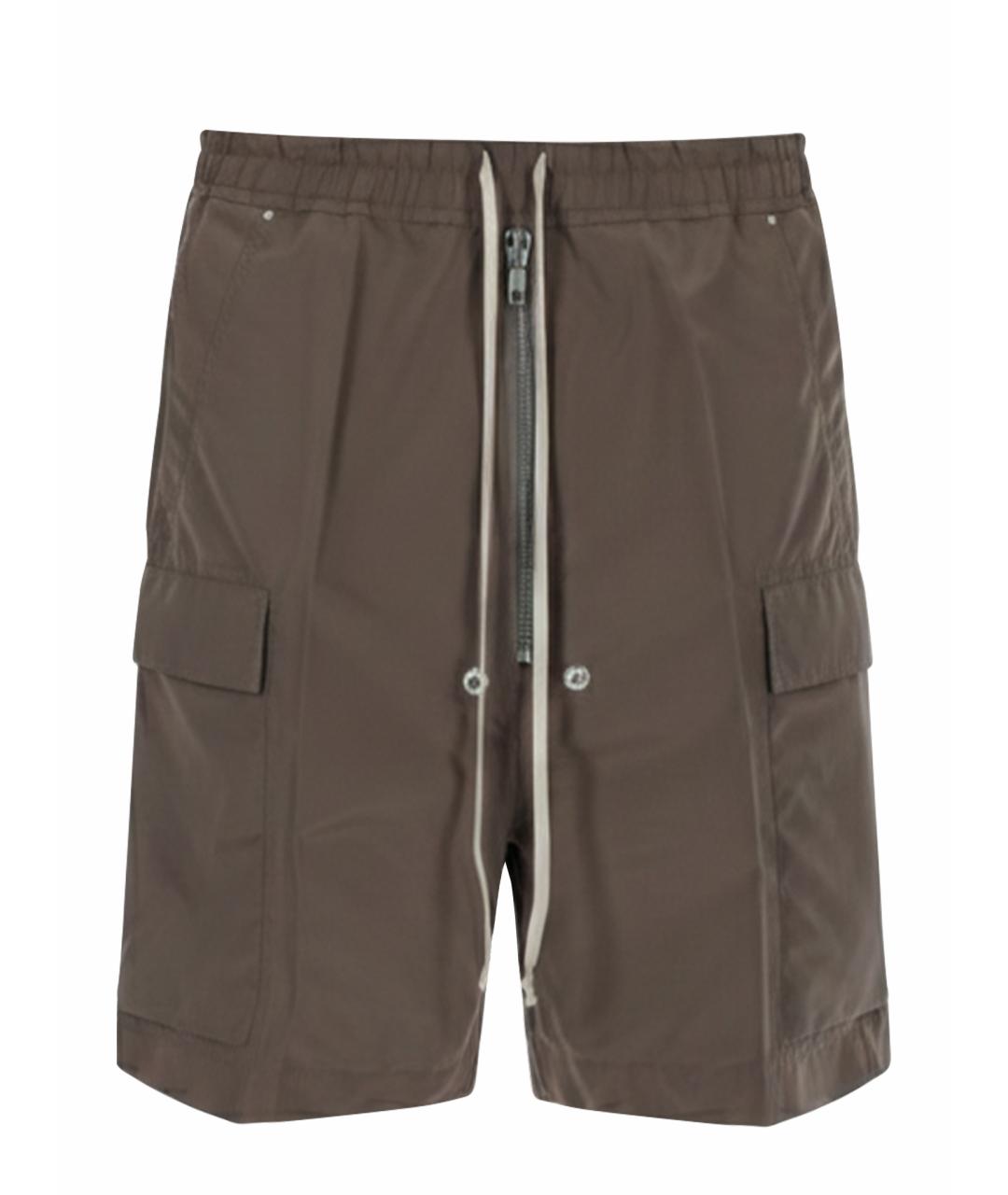 RICK OWENS Серые полиэстеровые шорты, фото 1