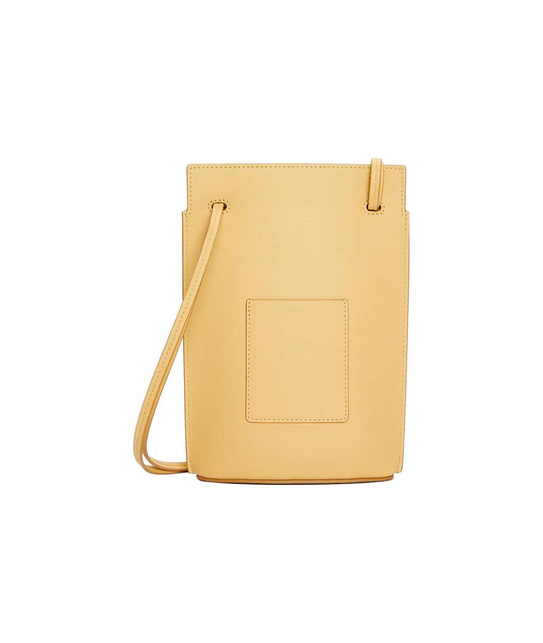 LOEWE Желтая кожаная сумка через плечо, фото 3