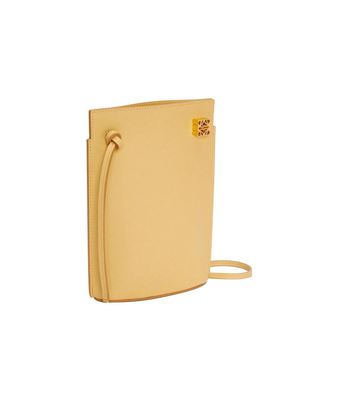 LOEWE Желтая кожаная сумка через плечо, фото 2