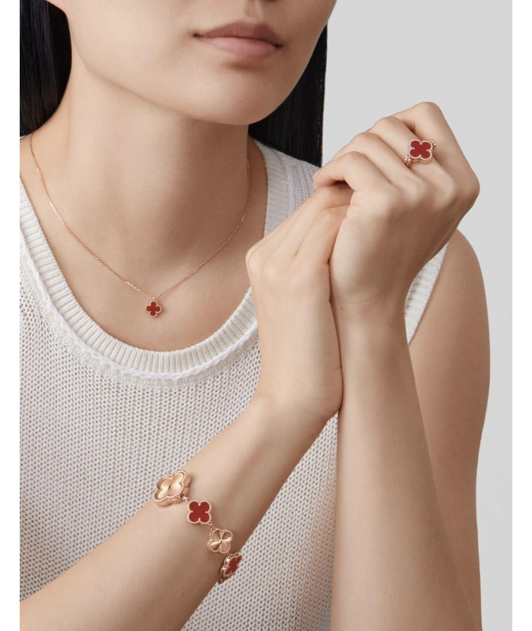 VAN CLEEF & ARPELS Красное кольцо из розового золота, фото 3