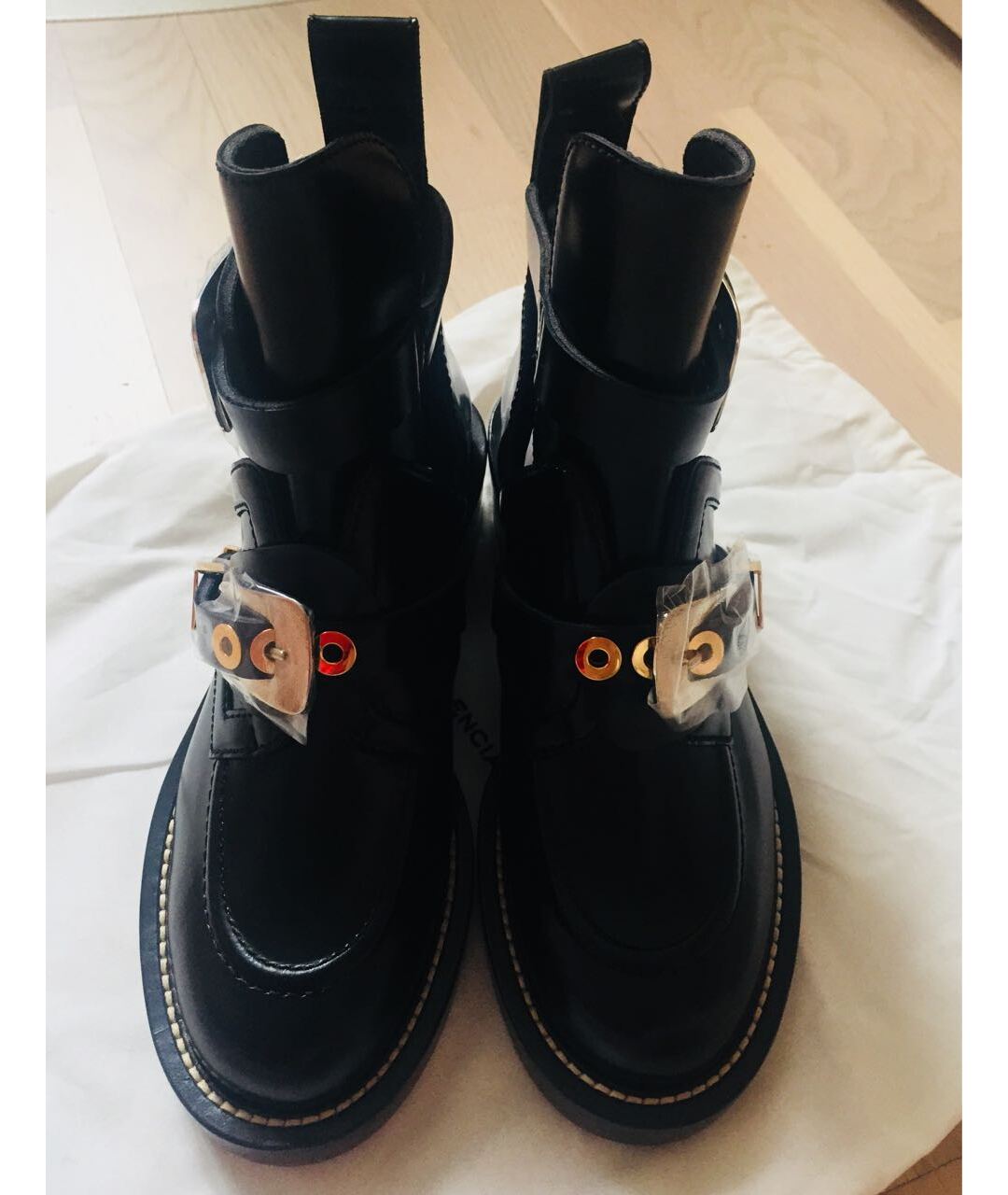 BALENCIAGA Черные кожаные ботинки, фото 2