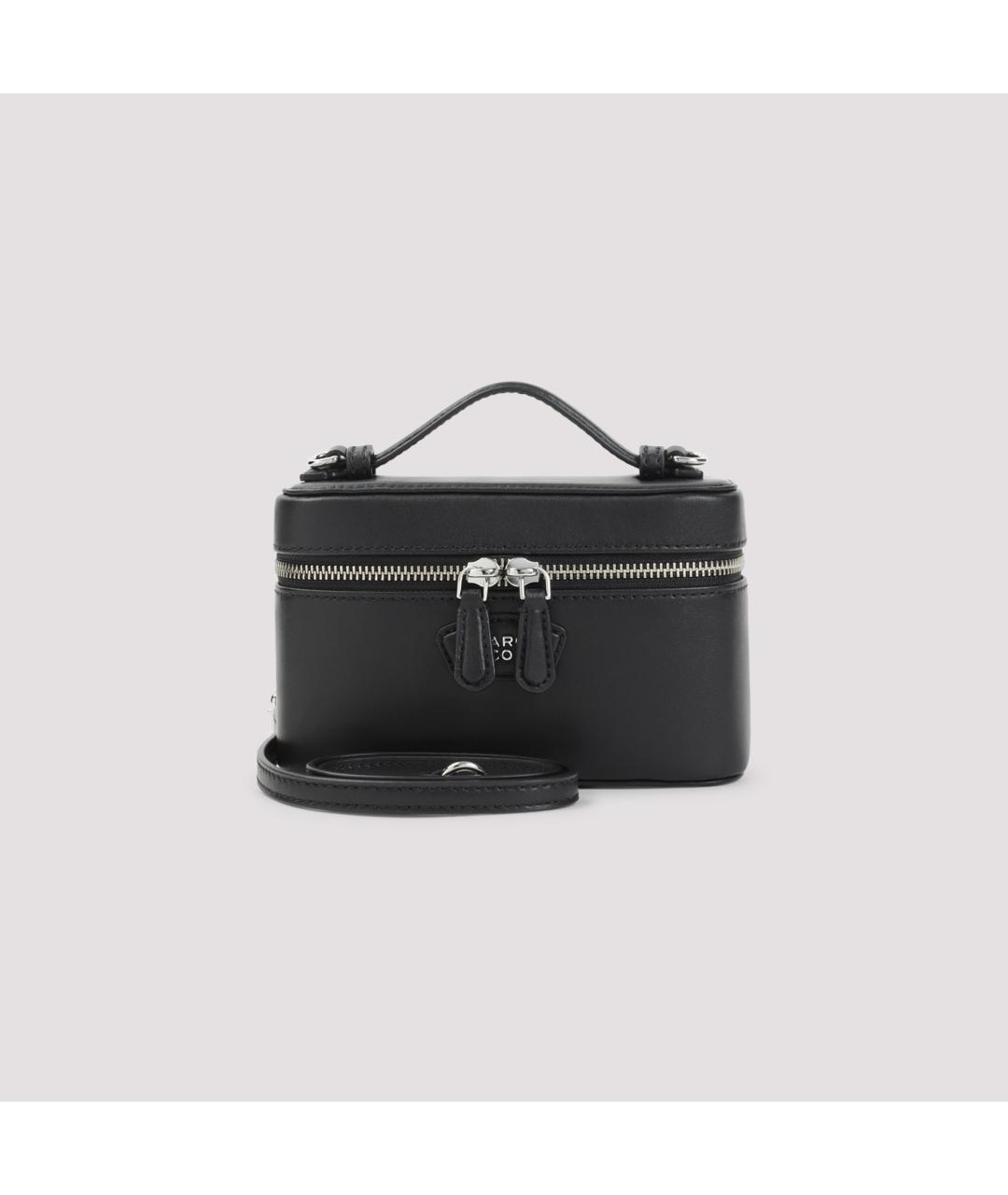 MARC JACOBS Черная кожаная сумка с короткими ручками, фото 2