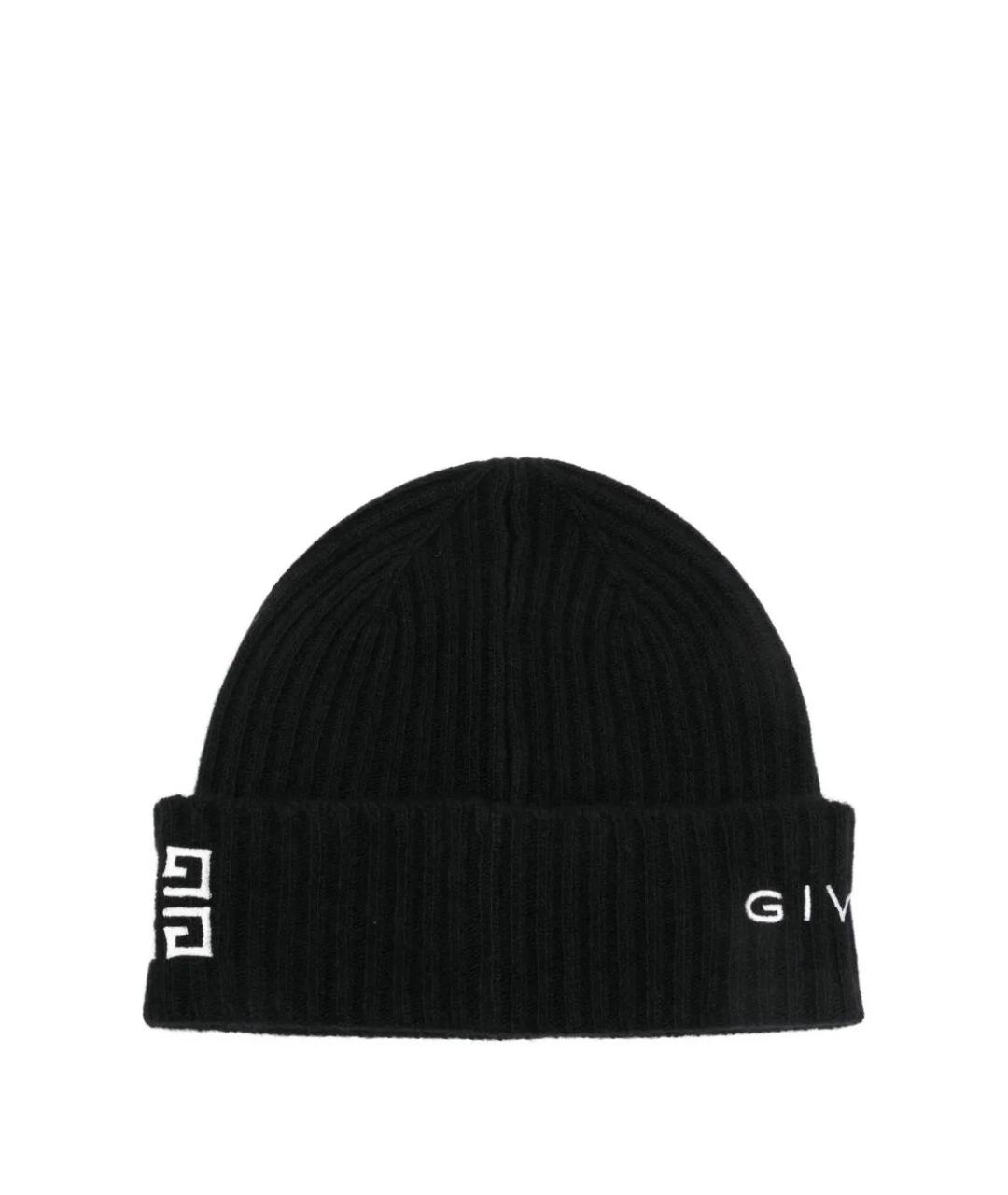 GIVENCHY Черная кашемировая шапка, фото 3