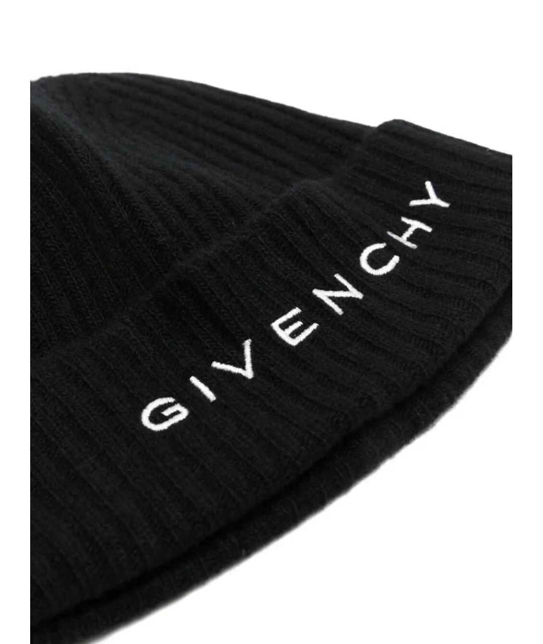 GIVENCHY Черная кашемировая шапка, фото 2
