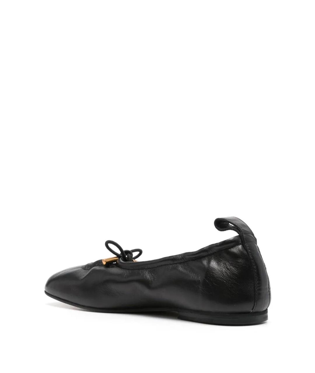 ALOHAS Черные кожаные балетки, фото 3