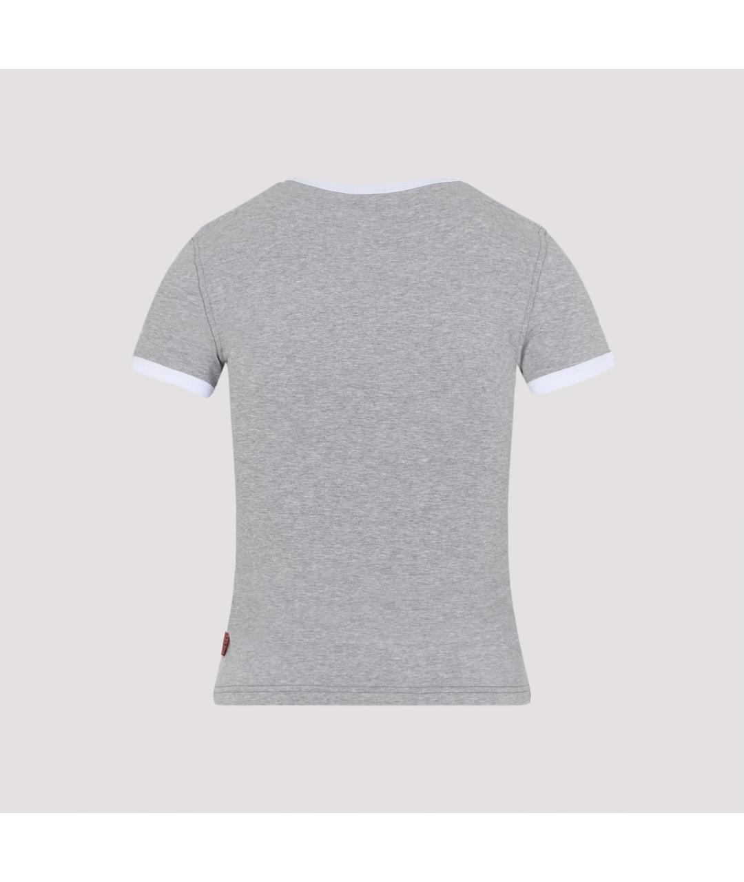 DIESEL Серая хлопковая футболка, фото 3