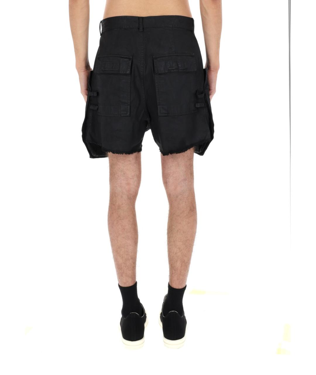 RICK OWENS DRKSHDW Черные хлопковые шорты, фото 4