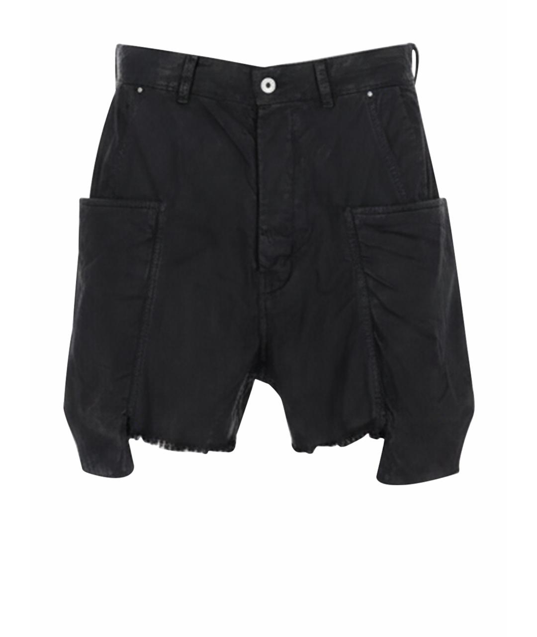 RICK OWENS DRKSHDW Черные хлопковые шорты, фото 1