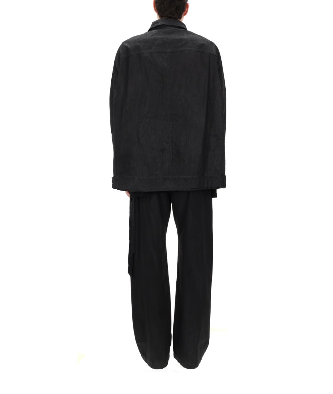 RICK OWENS DRKSHDW Черная хлопковая куртка, фото 3