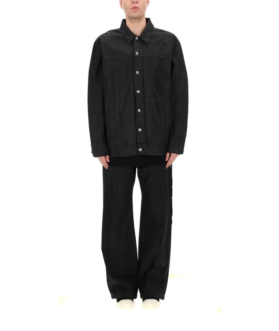 RICK OWENS DRKSHDW Черная хлопковая куртка, фото 4