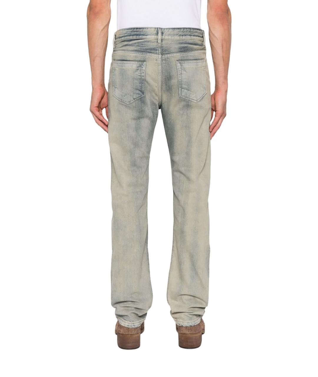 RICK OWENS DRKSHDW Голубые хлопковые прямые джинсы, фото 3