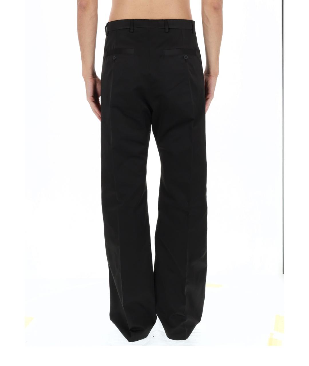 RICK OWENS Черные полиэстеровые повседневные брюки, фото 4