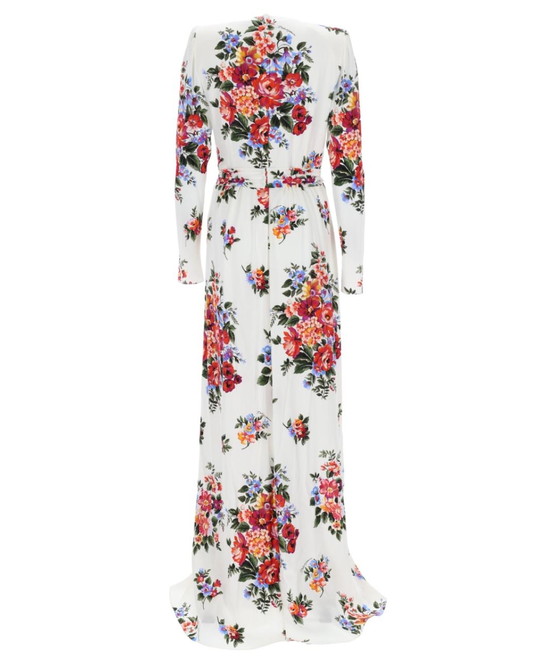 DOLCE&GABBANA Мульти шелковое повседневное платье, фото 3