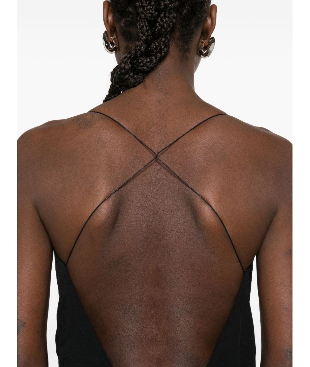 JACQUEMUS Черное полиамидовое вечернее платье, фото 2