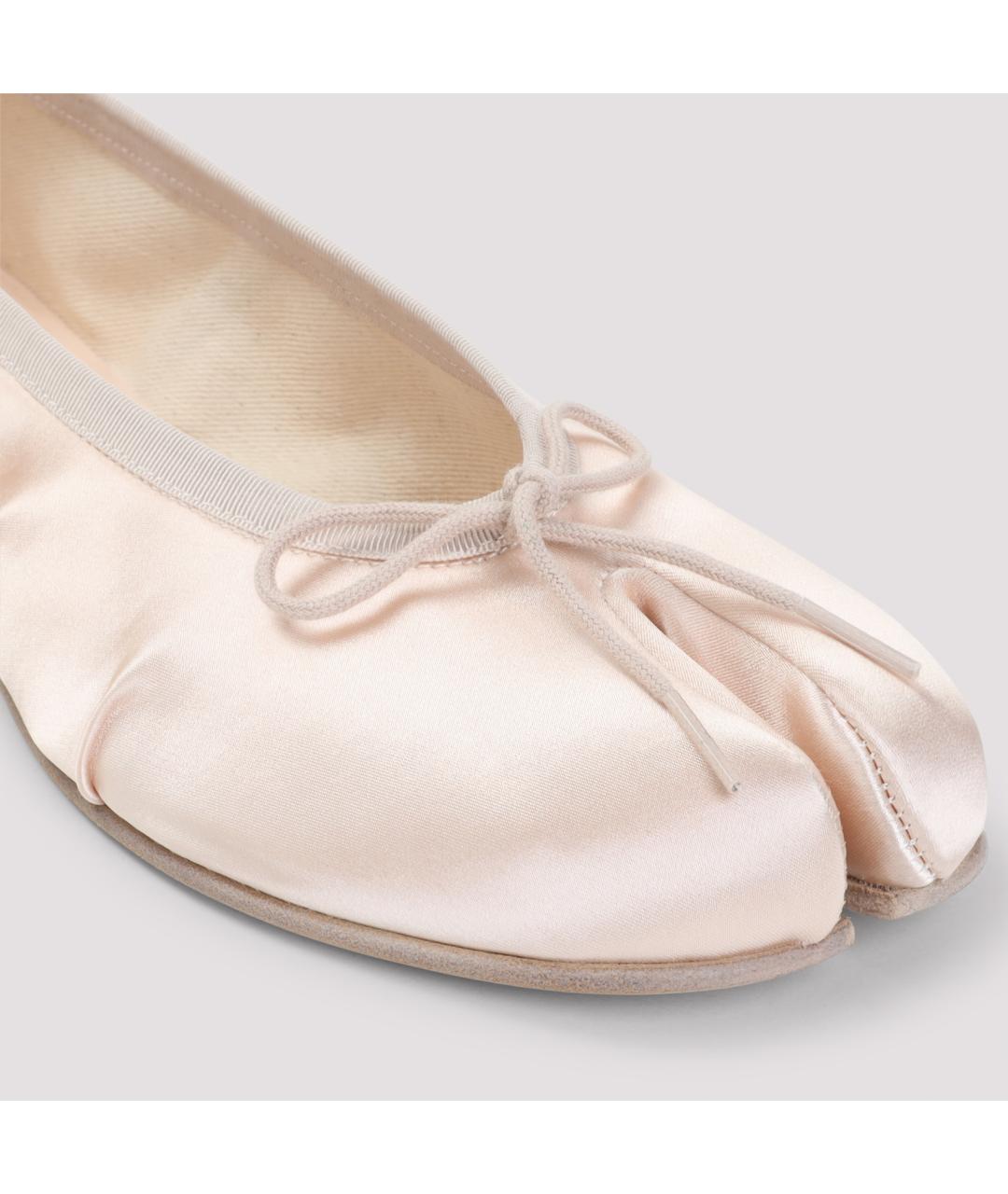 MAISON MARGIELA Розовые текстильные балетки, фото 5