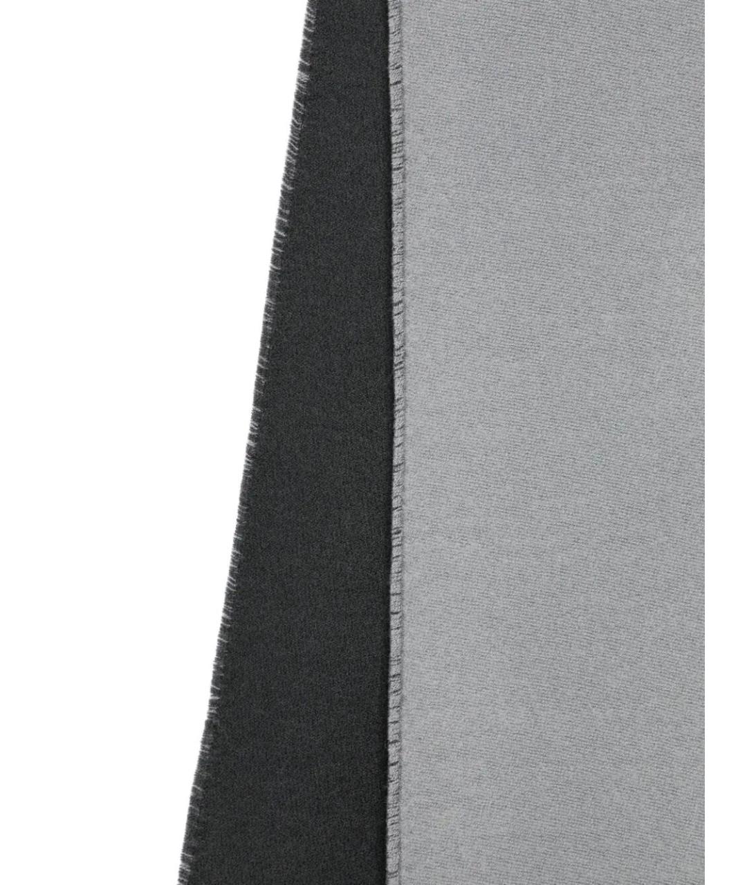 GIVENCHY Серый шерстяной шарф, фото 3
