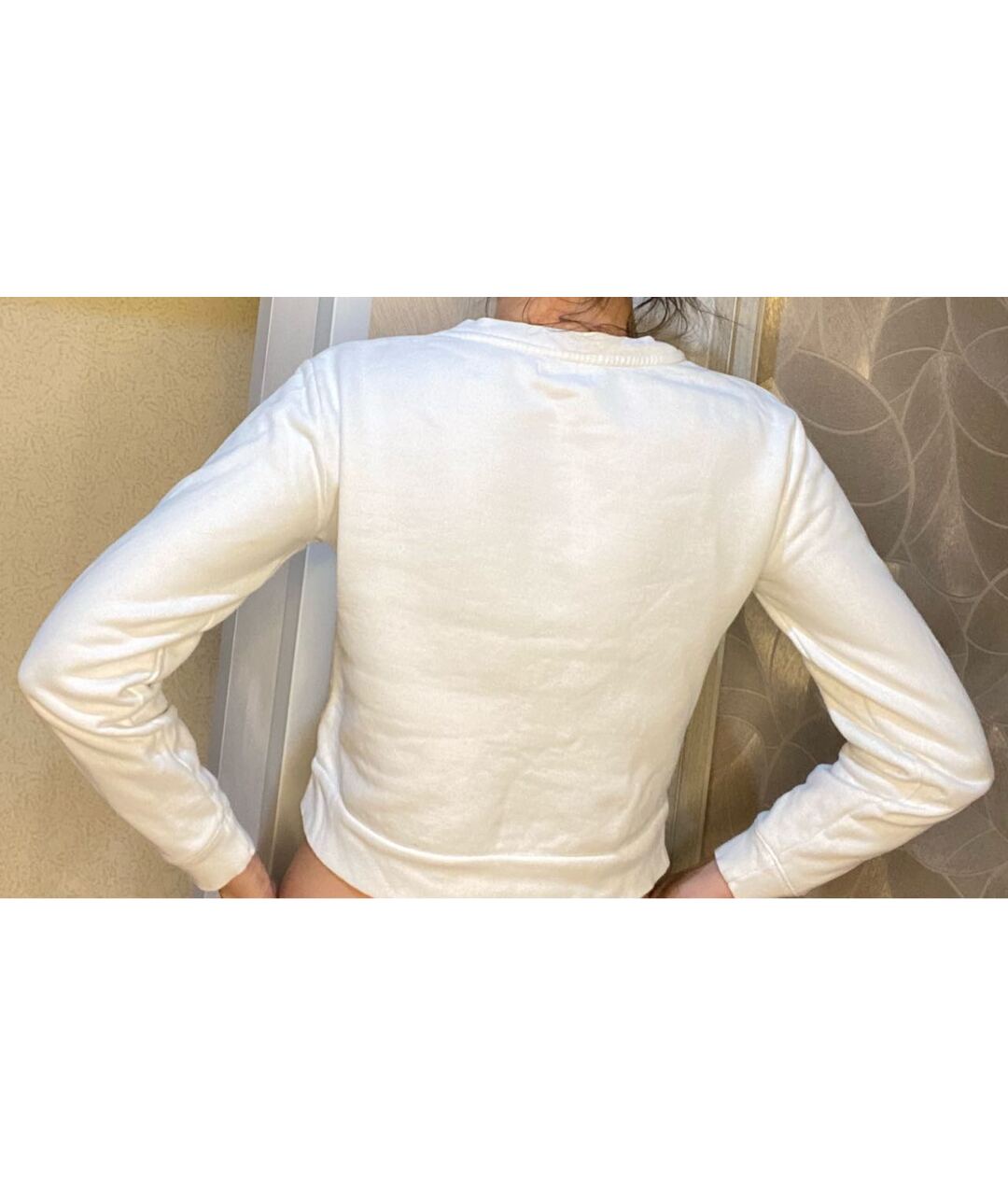 CALVIN KLEIN Белый хлопковый джемпер / свитер, фото 2