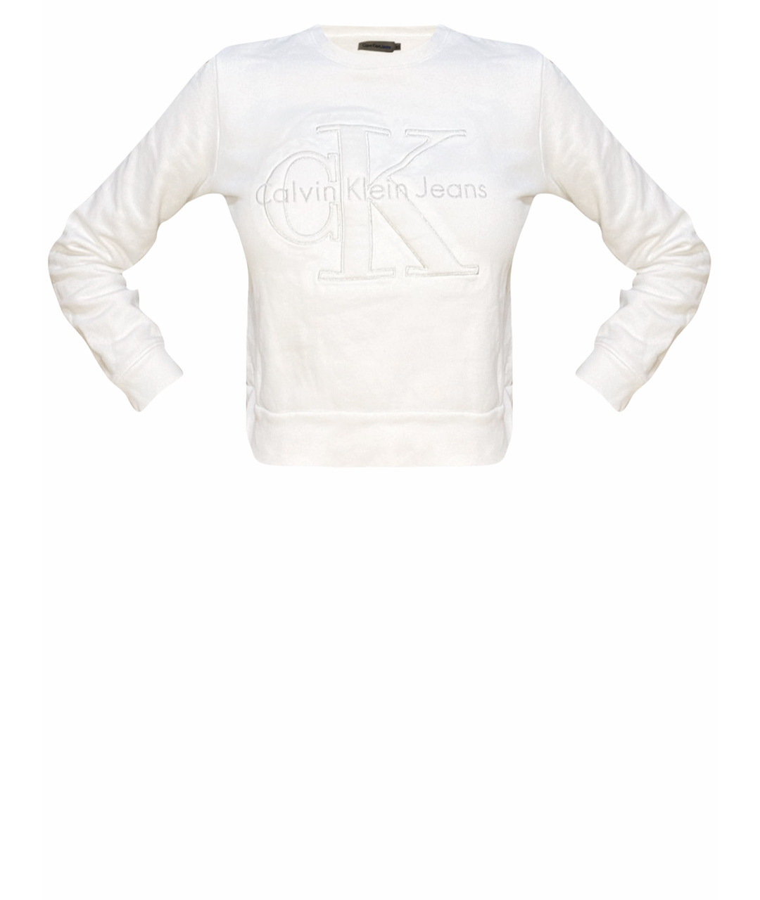 CALVIN KLEIN Белый хлопковый джемпер / свитер, фото 1