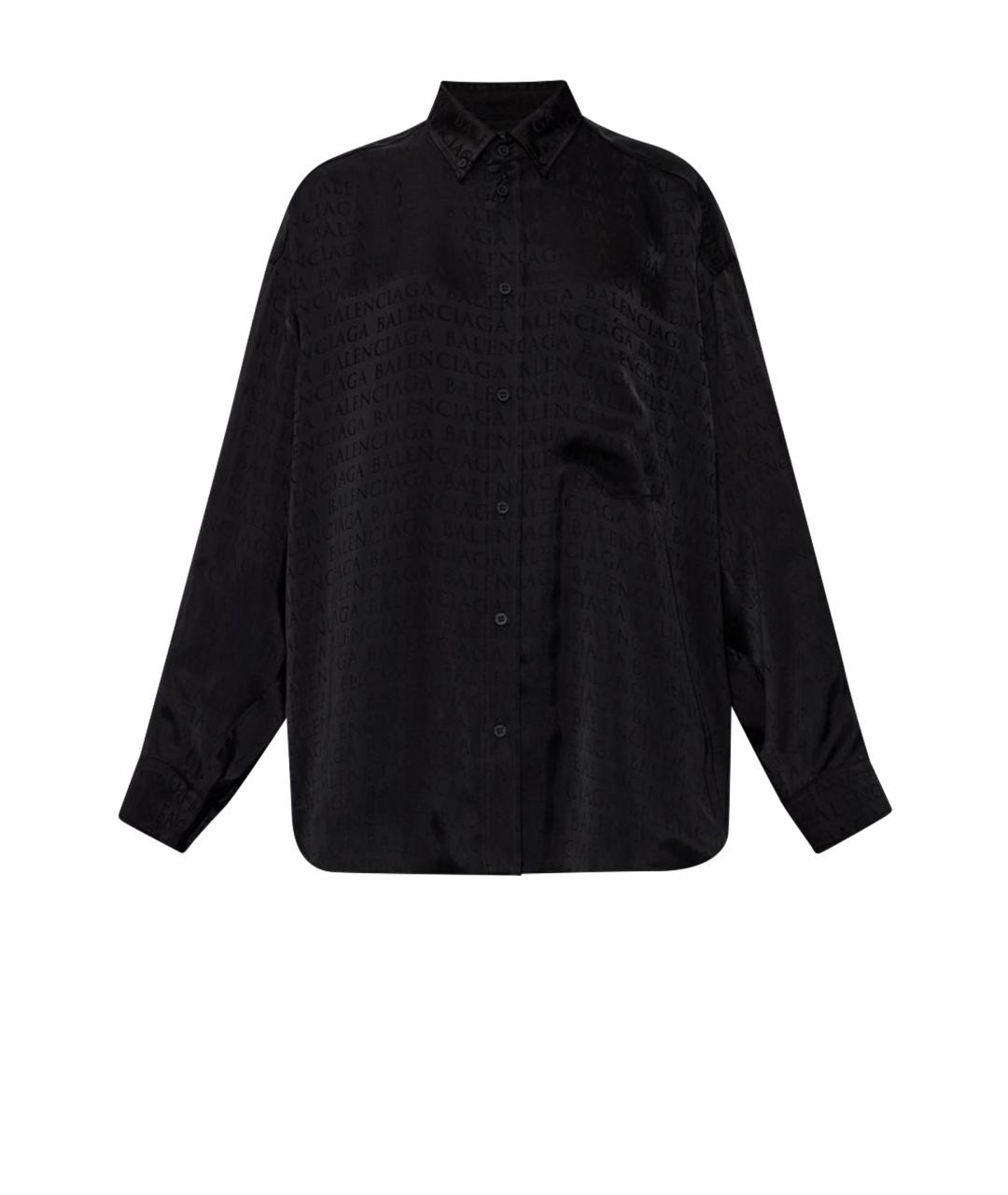 BALENCIAGA Черный вискозный костюм с брюками, фото 9