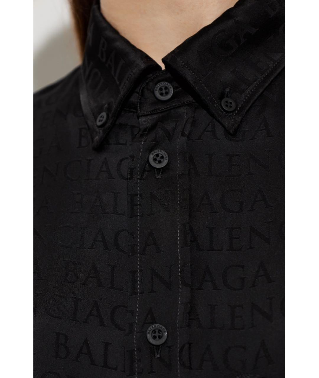 BALENCIAGA Черный вискозный костюм с брюками, фото 5