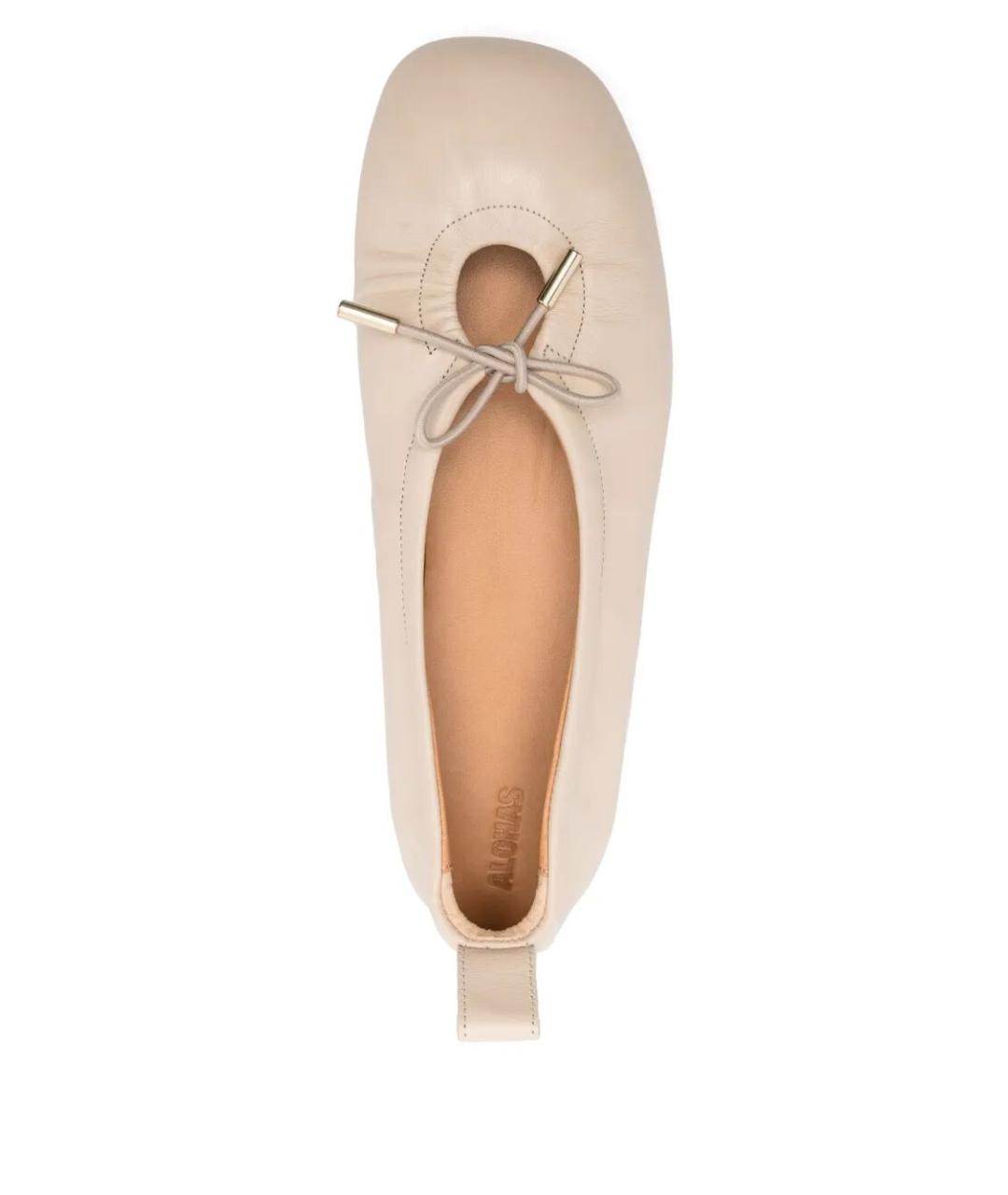 ALOHAS Белые кожаные балетки, фото 2