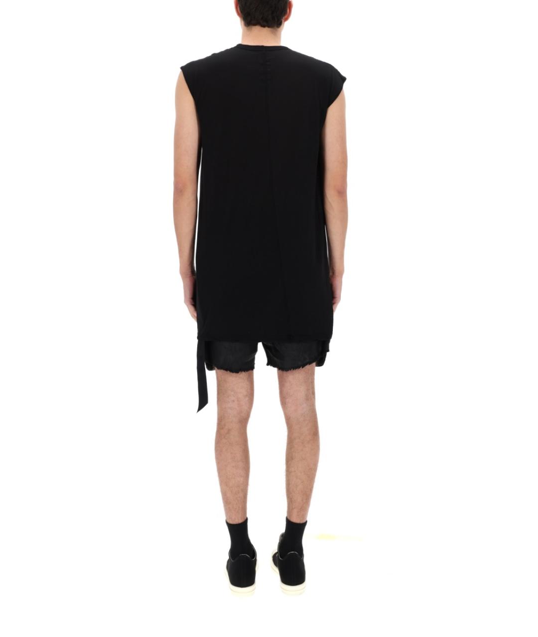 RICK OWENS DRKSHDW Черная хлопковая майка, фото 3