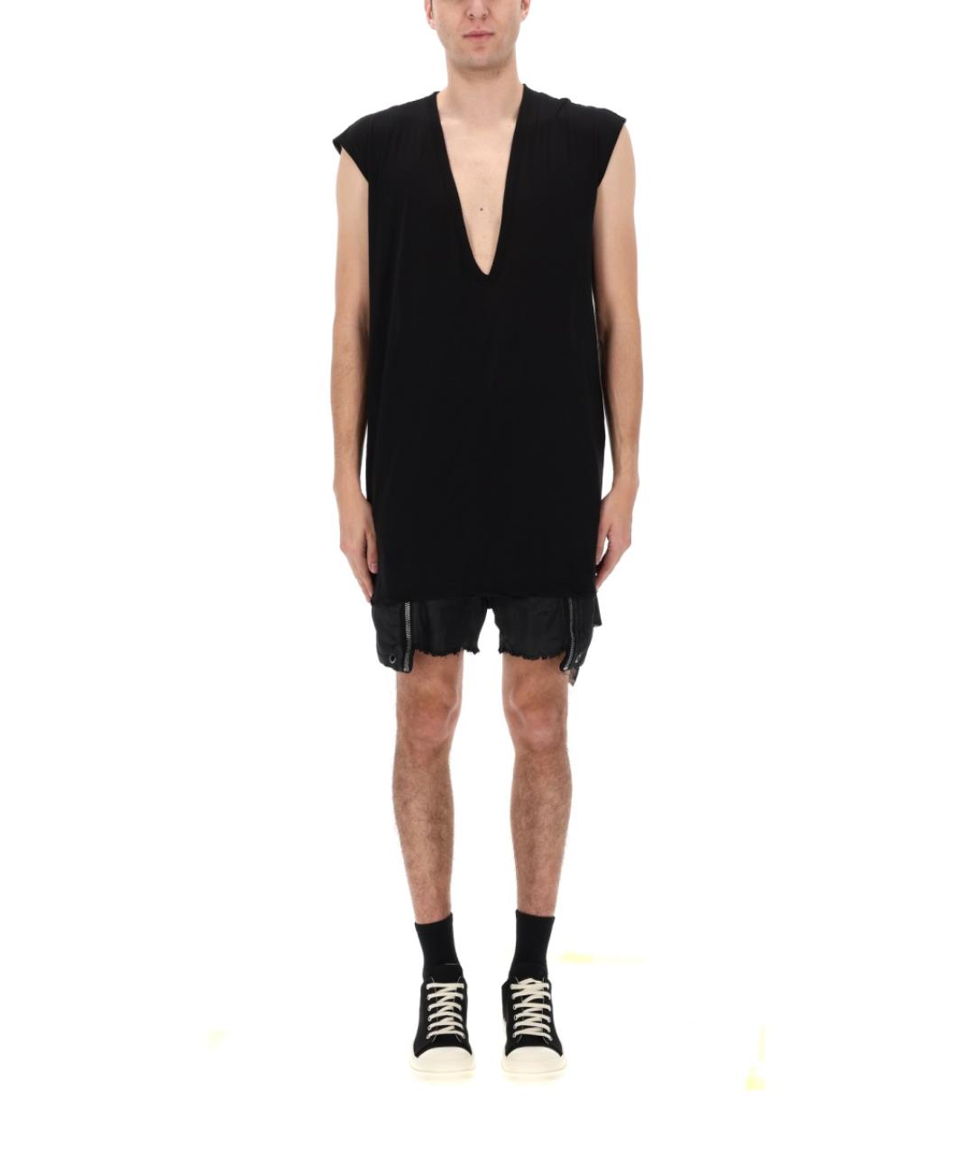 RICK OWENS DRKSHDW Черная хлопковая майка, фото 4