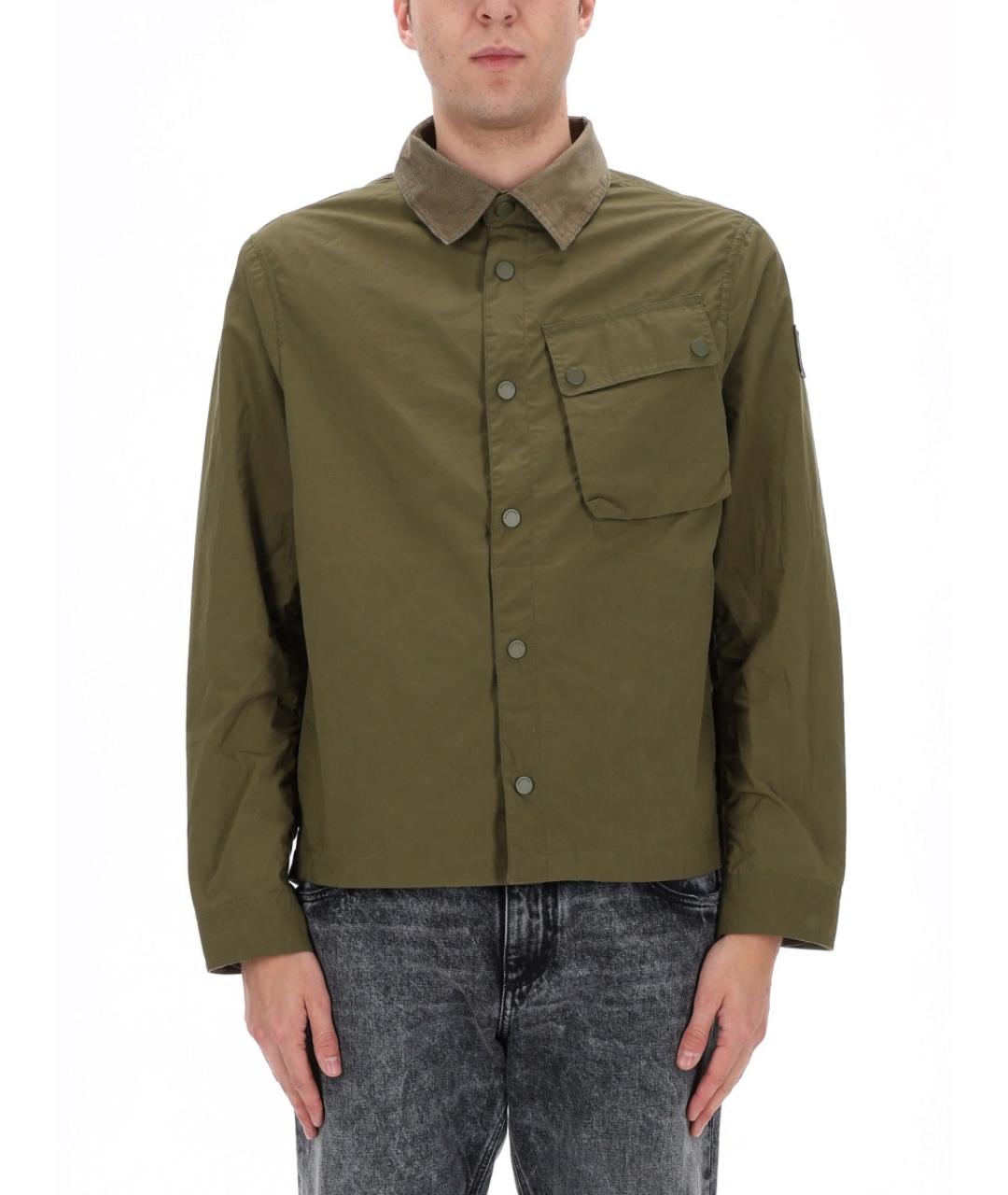 BELSTAFF Зеленая хлопковая куртка, фото 4