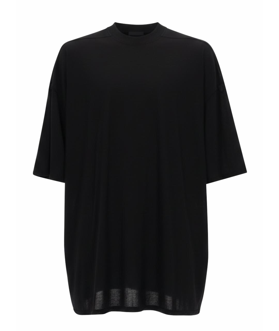 RICK OWENS DRKSHDW Черная хлопковая футболка, фото 1