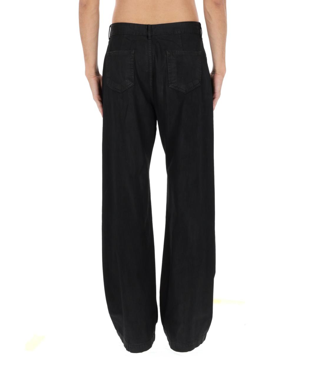 RICK OWENS DRKSHDW Черные хлопковые прямые джинсы, фото 4