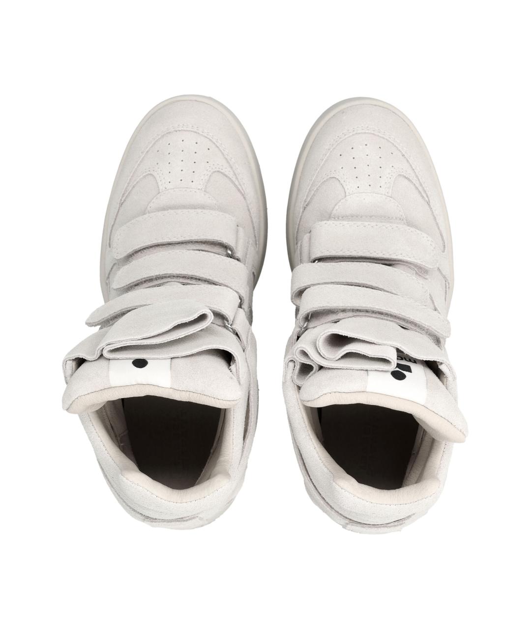 ISABEL MARANT Белые замшевые кроссовки, фото 2