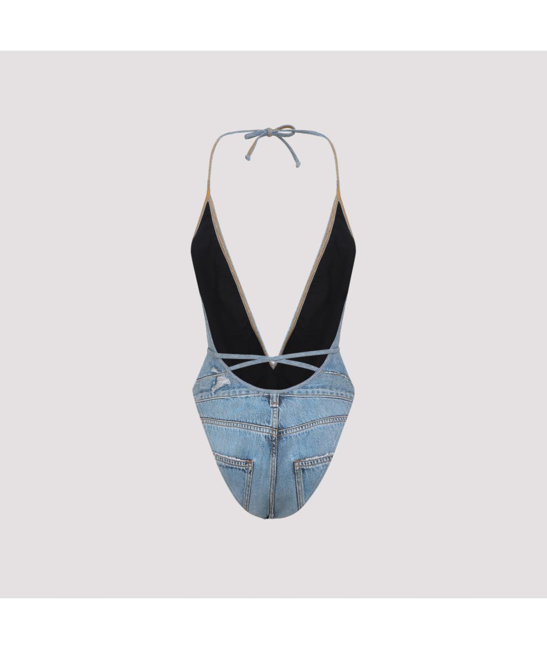 DIESEL Синий полиэстеровый купальник, фото 2