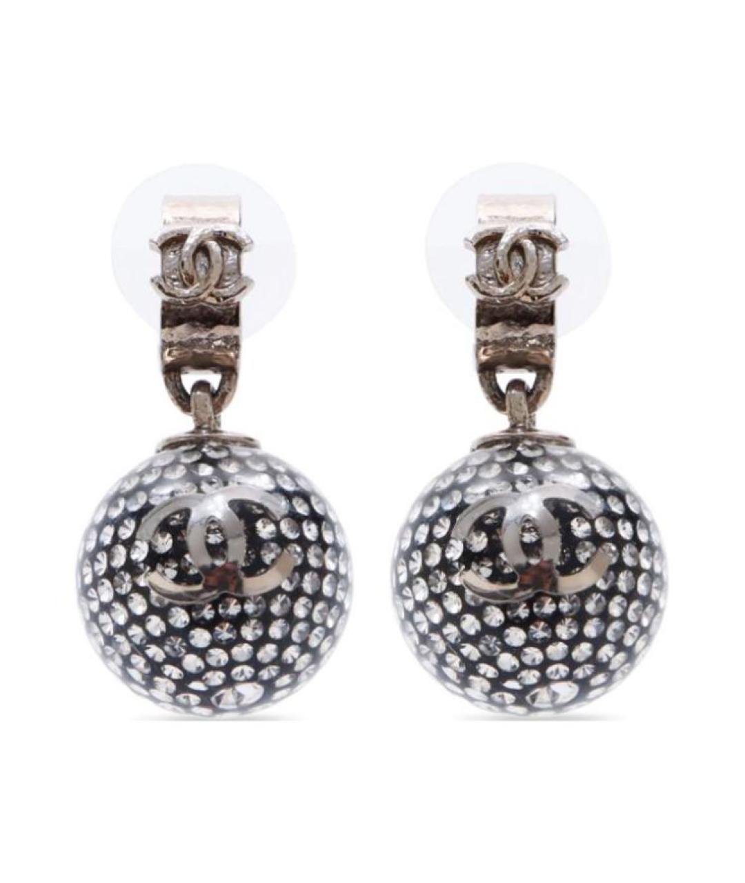 CHANEL Серебряные серьги, фото 2