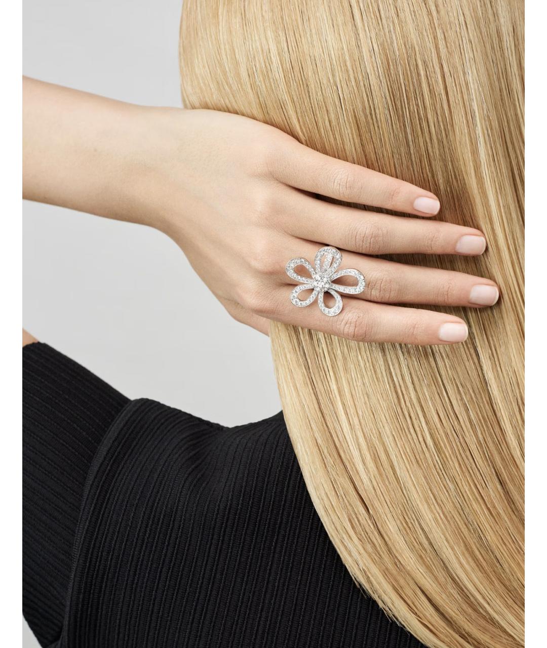 VAN CLEEF & ARPELS Серебряное кольцо из белого золота, фото 2