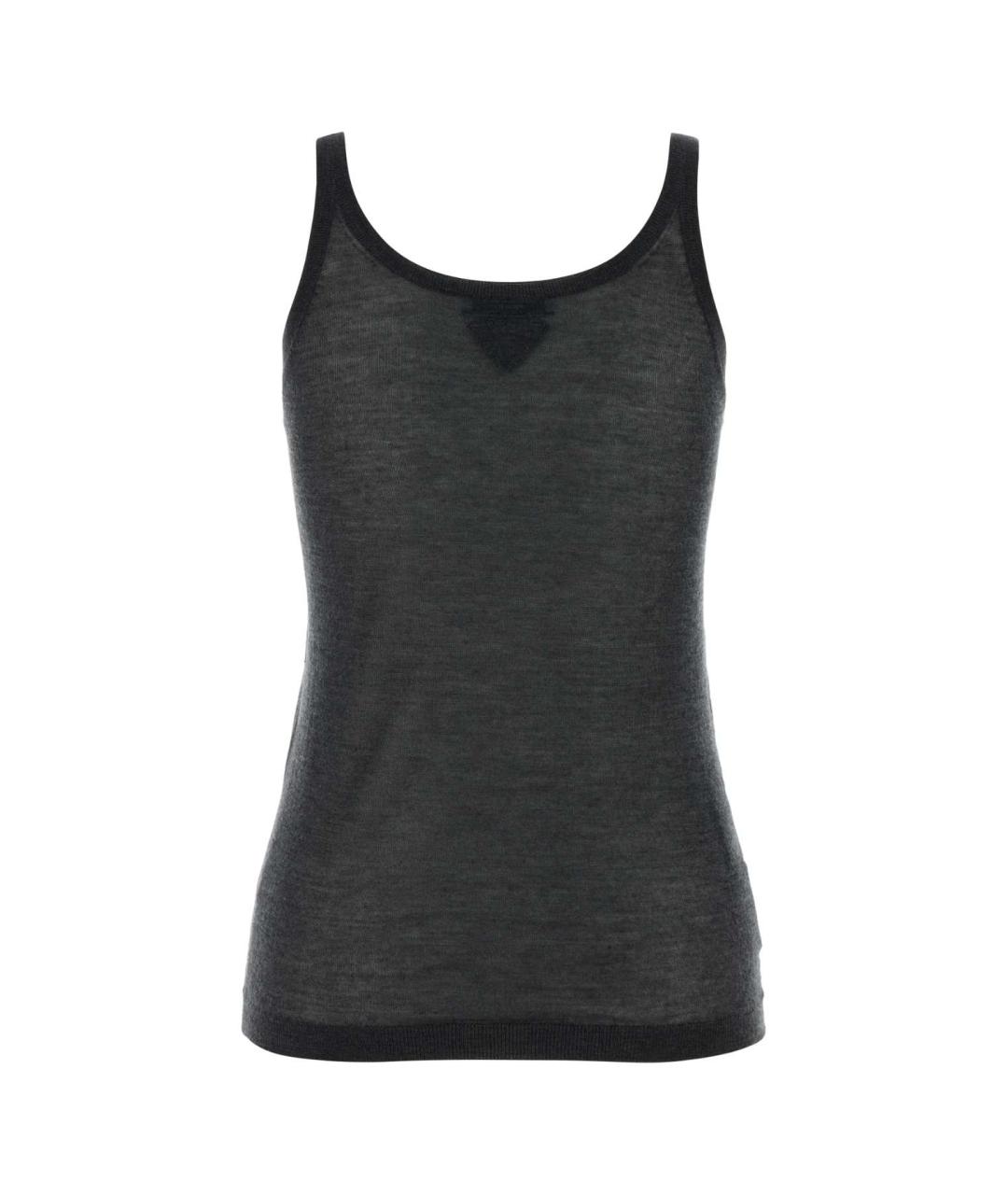 PRADA Серая кашемировая майка, фото 2