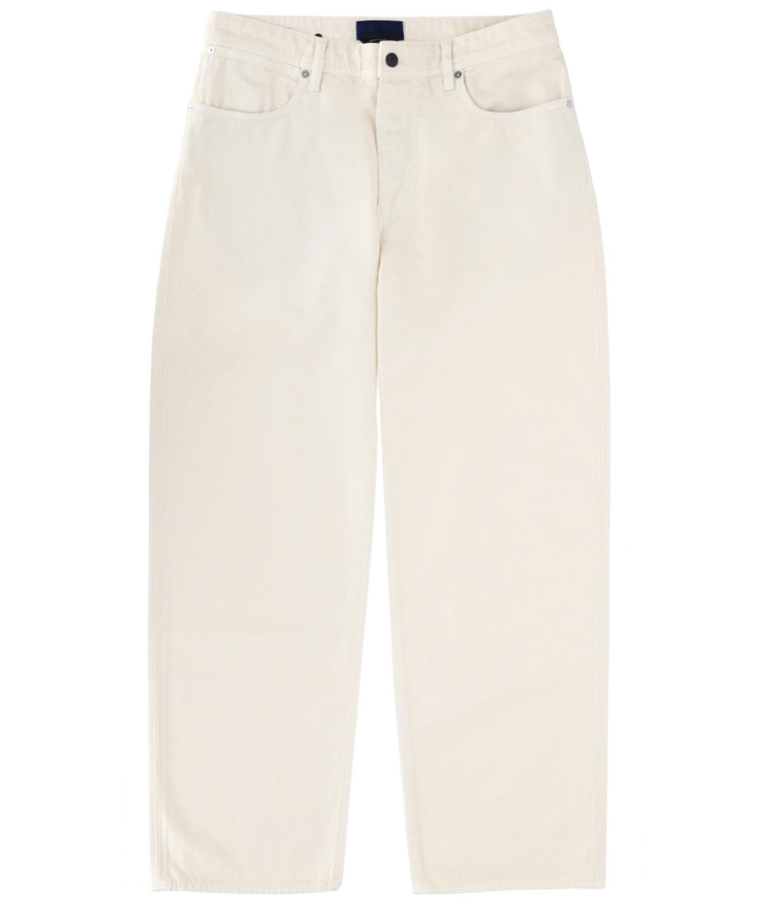 STONE ISLAND Бежевые хлопковые повседневные брюки, фото 1