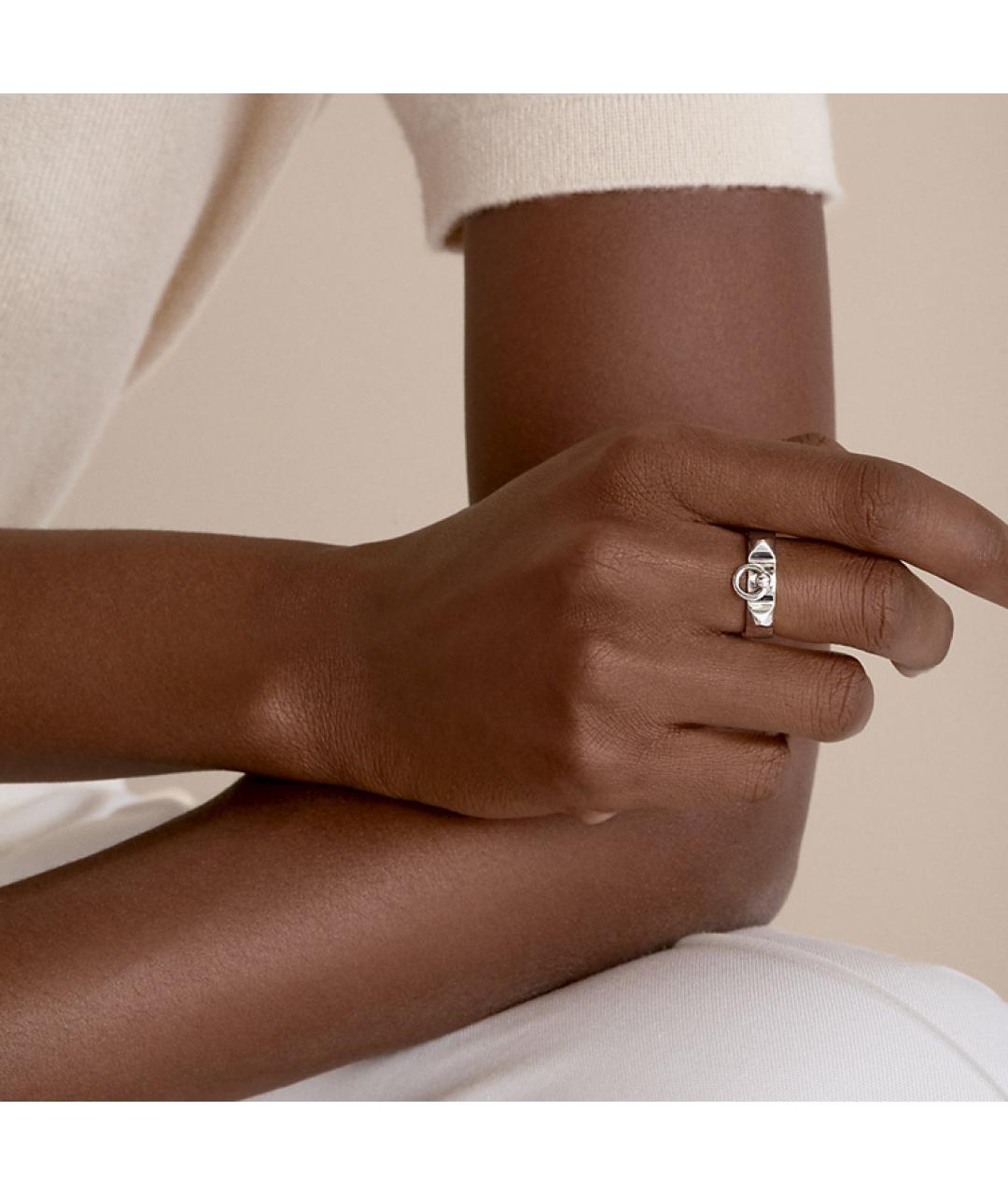 HERMES Серебряное серебряное кольцо, фото 2