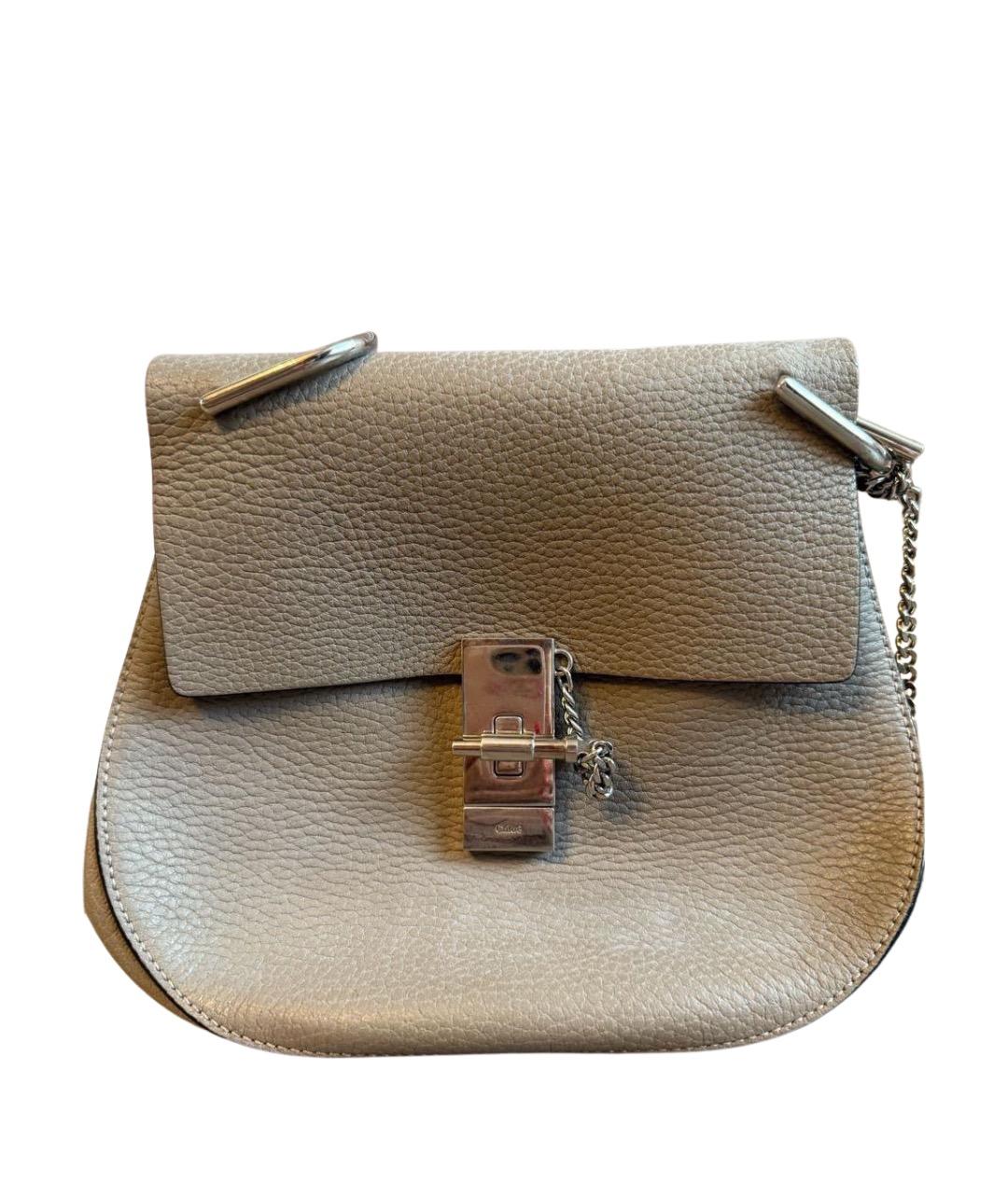 CHLOE Серая кожаная сумка через плечо, фото 1