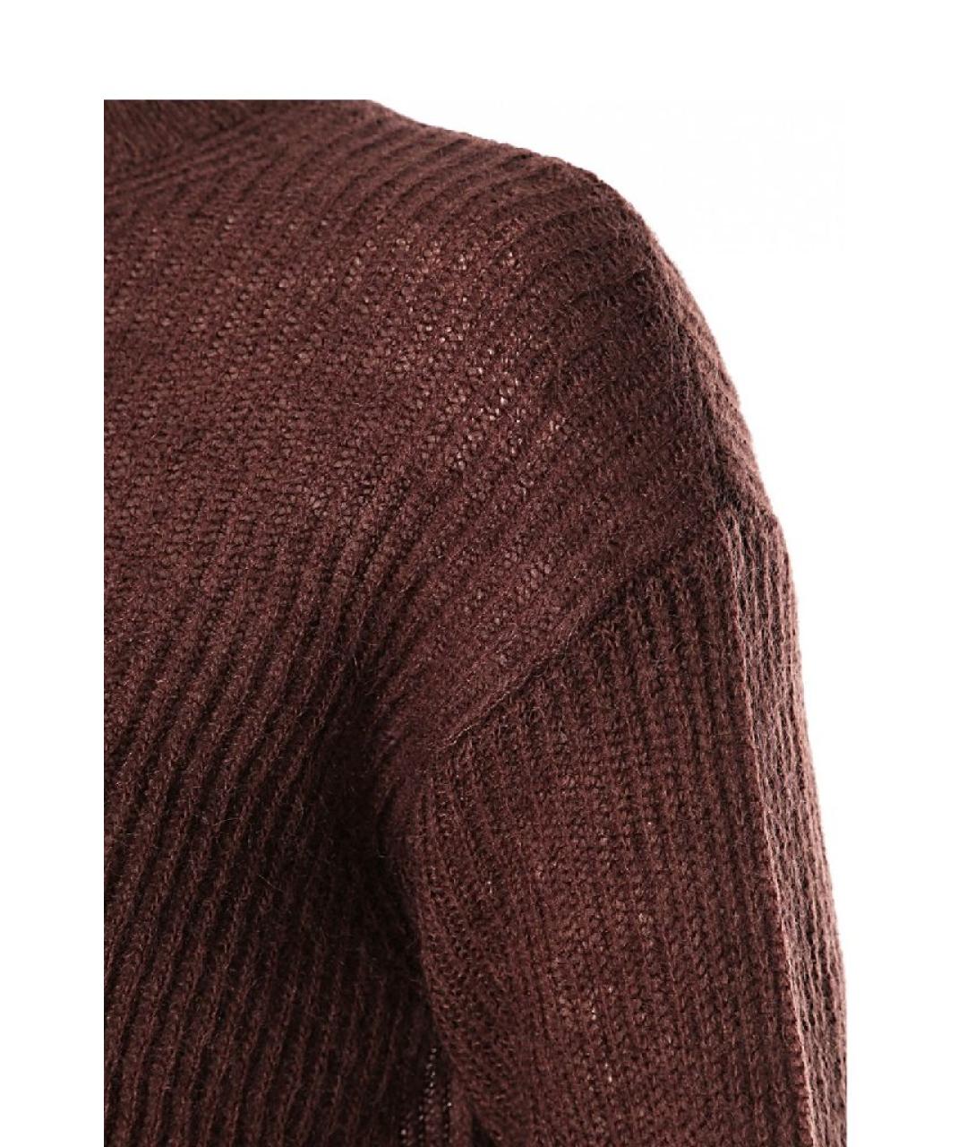 MAX MARA Коричневый полиамидовый джемпер / свитер, фото 3