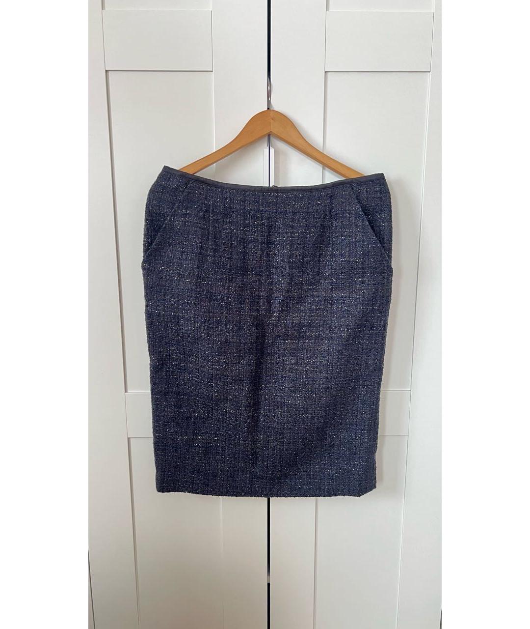 ESCADA Черная шерстяная юбка мини, фото 7