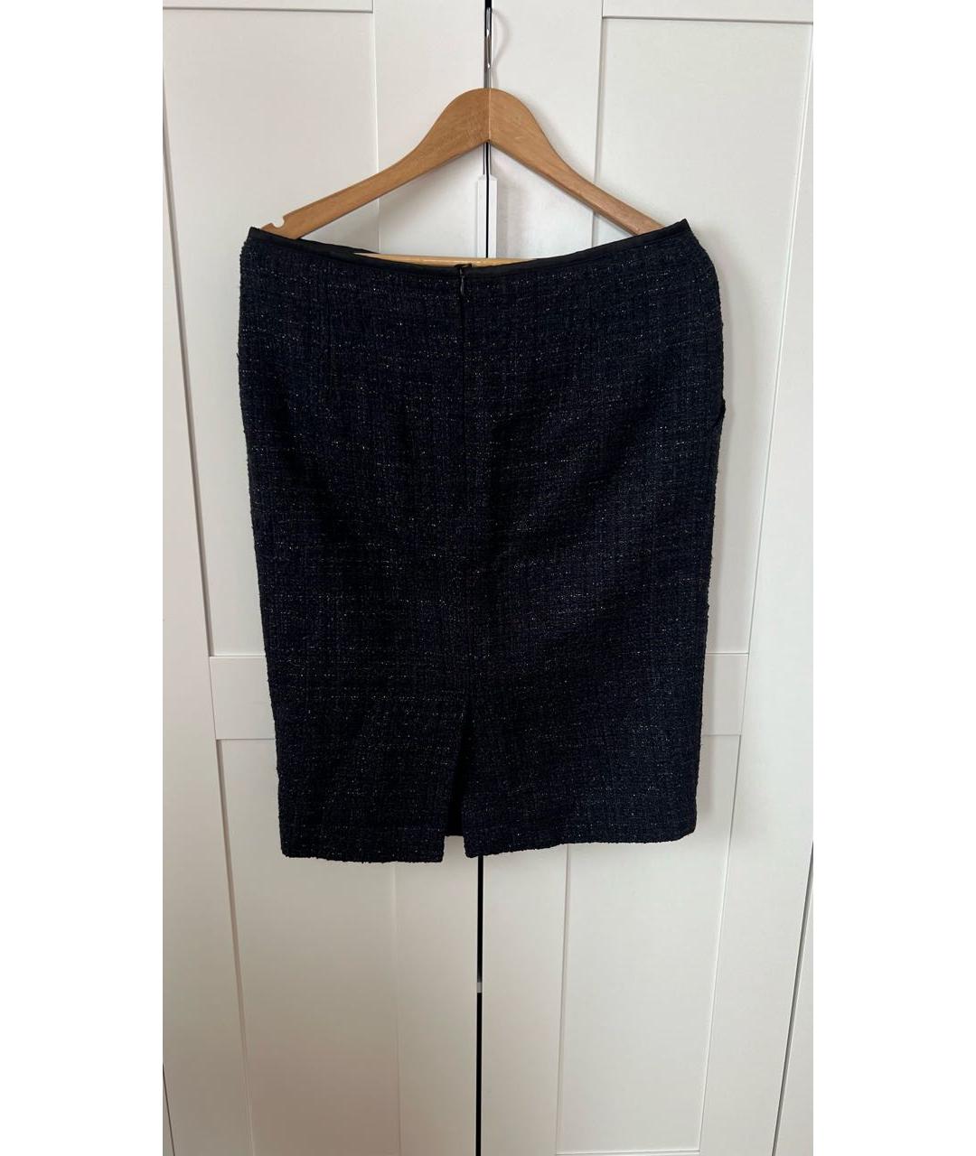 ESCADA Черная шерстяная юбка мини, фото 2