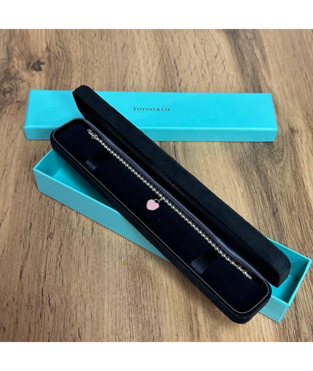 TIFFANY&CO Розовый серебряный браслет, фото 3